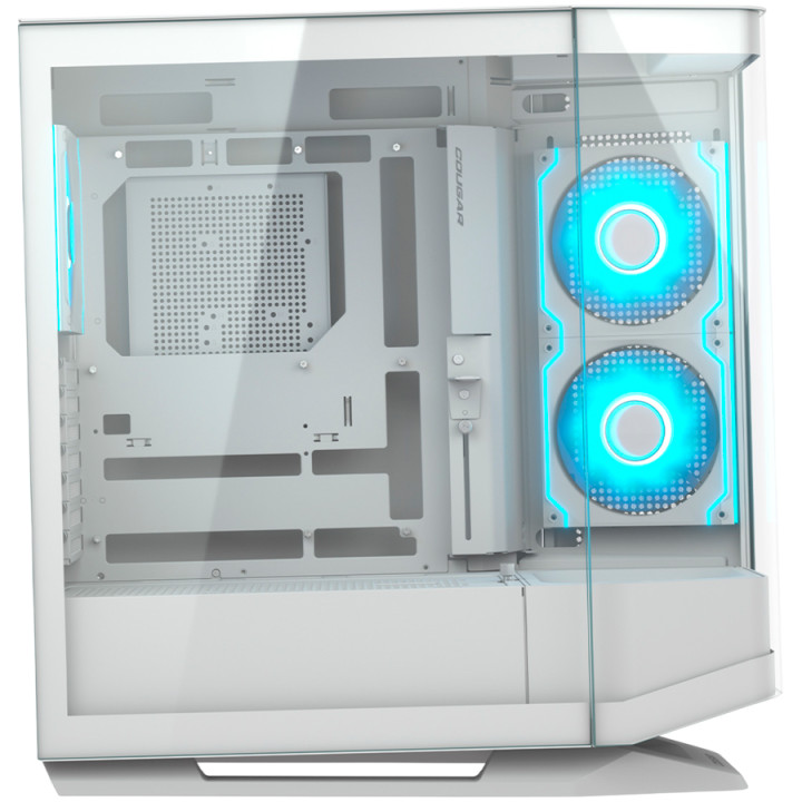 Кутия за компютър Cougar FV270 RGB, Mid tower, White - CGR-58M6W-RGB