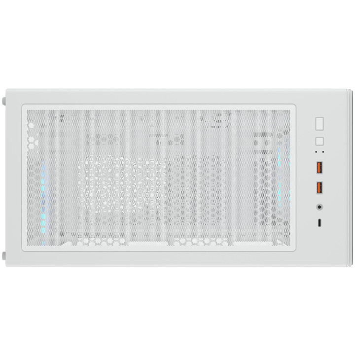 Кутия за компютър Cougar MX220 RGB White, Mid Tower, Mesh Front Panel, 4 x 120mm ARGB Fans, Transparent Left Panel - CGR-2AC8W-RGB