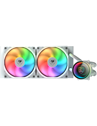 Водно охлаждане за процесор Cougar Poseidon Elite ARGB 240 White - CGR-PSDELRGB-W-240