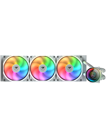 Водно охлаждане за процесор Cougar Poseidon Elite ARGB 360 White - CGR-PSDELRGB-W-360
