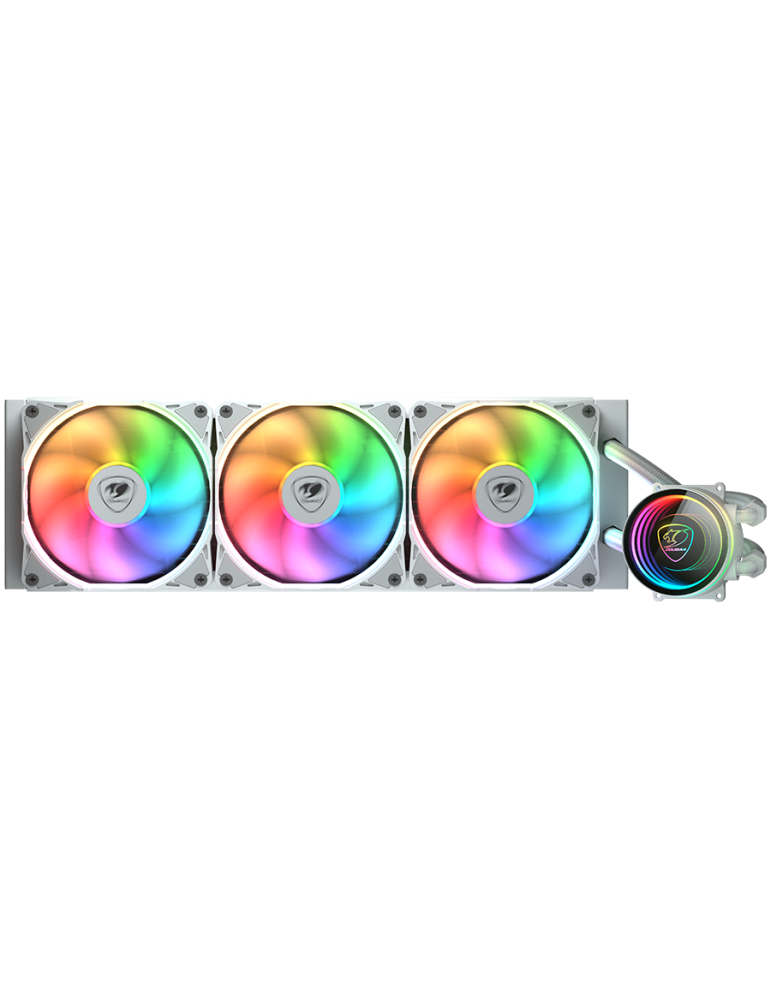 Водно охлаждане за процесор Cougar Poseidon Elite ARGB 360 White - CGR-PSDELRGB-W-360