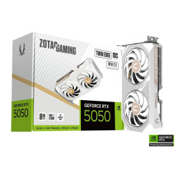 Видео карта ZOTAC GAMING RTX 5050 Twin Edge White Edition OC 8GB GDDR6 - ZT-B50500Q-10M