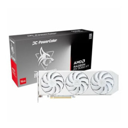 Видео карта Powercolor AMD Radeon Hellhound RX 9060XT Spectral White 16GB GDDR6 - RX9060XT 16G-L/OC/WHITE