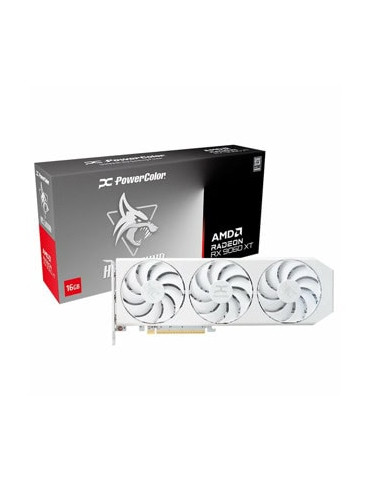Видео карта Powercolor AMD Radeon Hellhound RX 9060XT Spectral White 16GB GDDR6 - RX9060XT 16G-L/OC/WHITE