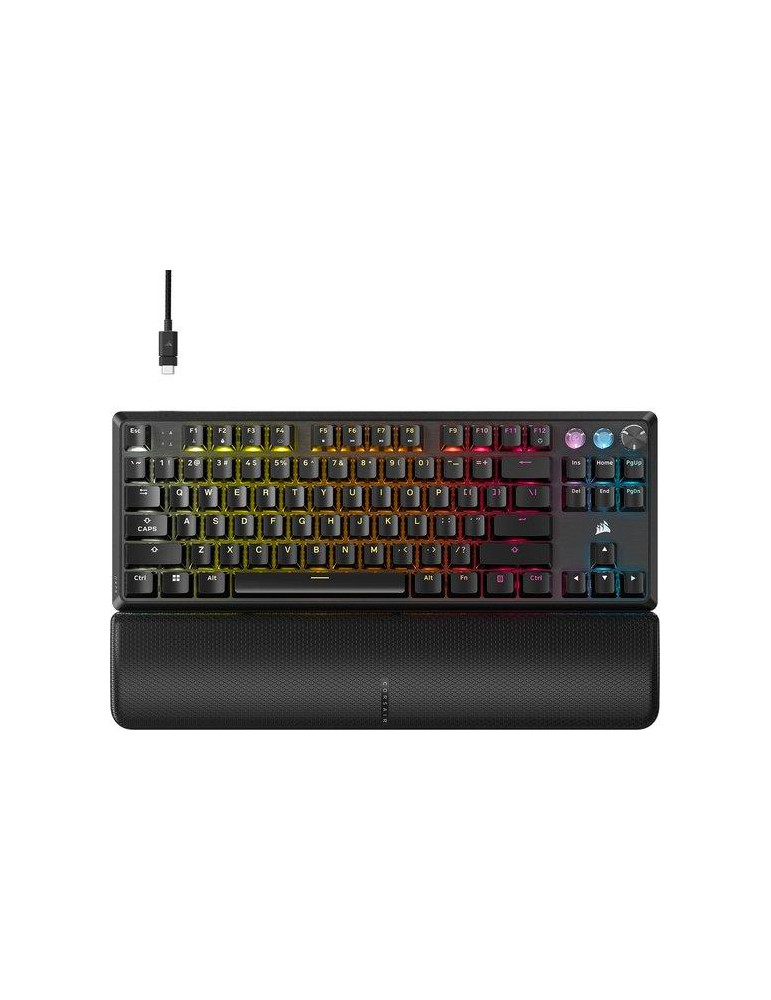 Геймърскa механична клавиатура Corsair K70 PRO TKL RGB, MGX Hyperdrive магнитни суичове - CH-911911G-NA