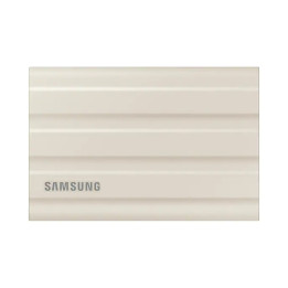 Външен SSD диск Samsung Portable NVME SSD T7 Shield 2TB, USB 3.2 Gen2, Rugged, IP65, Read 1050 MB/s Write 1000 MB/s, Beige - MU-PE2T0K/EU