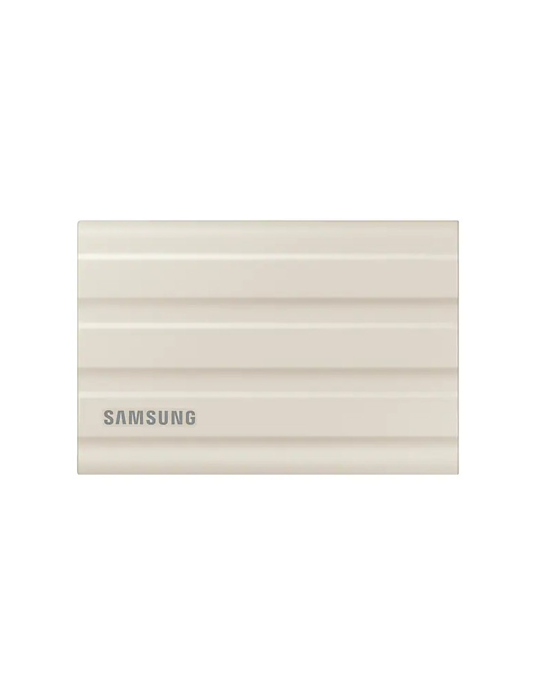 Външен SSD диск Samsung Portable NVME SSD T7 Shield 2TB, USB 3.2 Gen2, Rugged, IP65, Read 1050 MB/s Write 1000 MB/s, Beige - MU-PE2T0K/EU