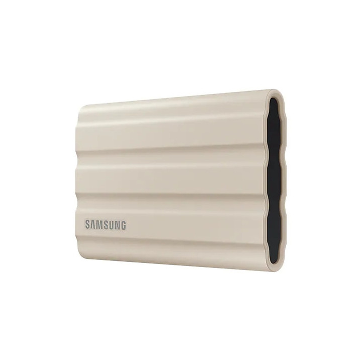 Външен SSD диск Samsung Portable NVME SSD T7 Shield 2TB, USB 3.2 Gen2, Rugged, IP65, Read 1050 MB/s Write 1000 MB/s, Beige - MU-PE2T0K/EU