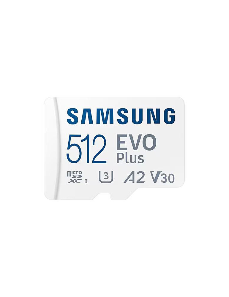 SD карта Samsung 512GB EVO Plus, microSDXC, UHS-I, Адаптер - SFSAMMD512MCKA0