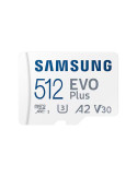 SD карта Samsung 512GB EVO Plus, microSDXC, UHS-I, Адаптер - SFSAMMD512MCKA0