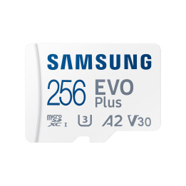 SD карта Samsung 256GB EVO Plus, microSDXC, UHS-I, Адаптер - MB-MC256SA/EU