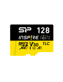 SD карта Silicon Power Inspire 128GB, microSDXC, Class 10, SD Adapter - SP128GBSTXLV3V1NSP