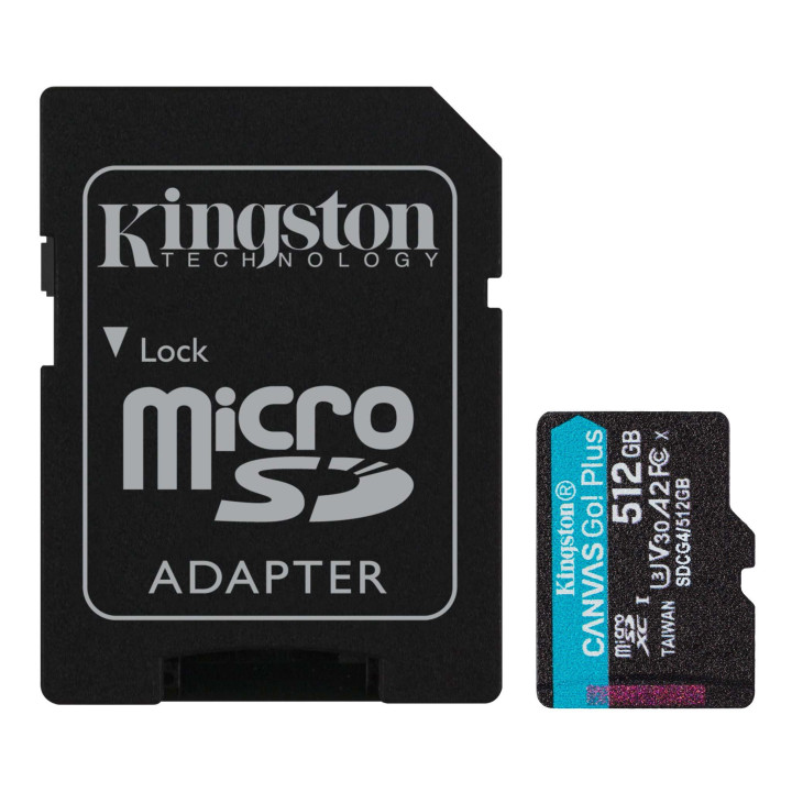 SD карта Kingston 512GB Canvas Go! Plus Gen4 microSDXC - SDCG4/512GB