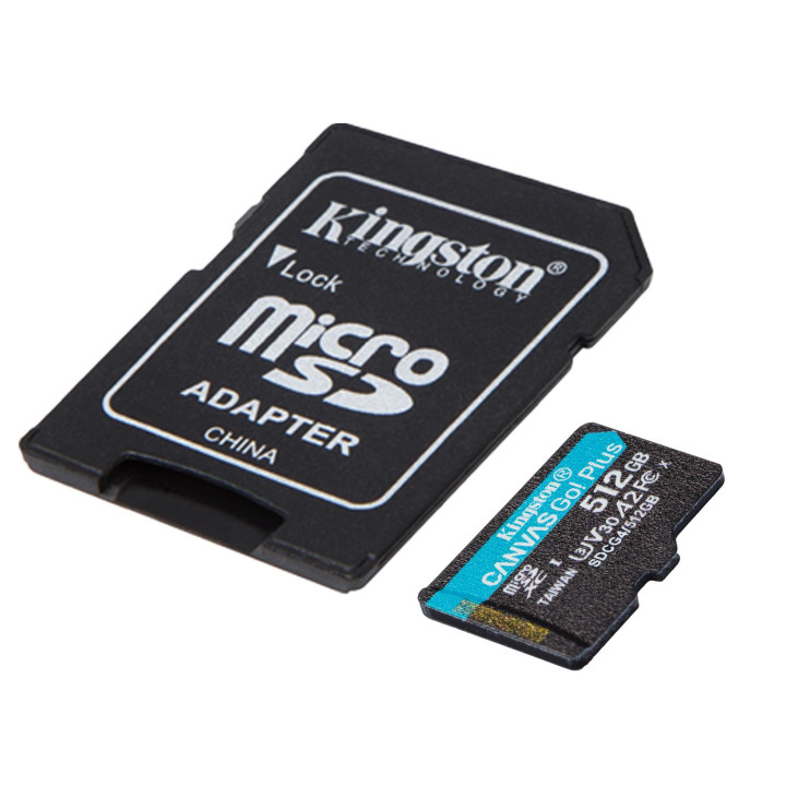 SD карта Kingston 512GB Canvas Go! Plus Gen4 microSDXC - SDCG4/512GB