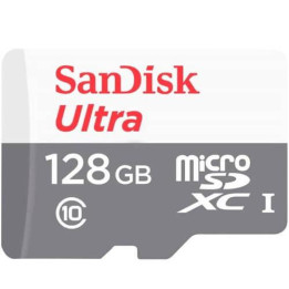SD карта SANDISK 128GB Ultra microSDXC UHS-I, Class 10, 100Mb/s - SDSQUNR-128G-GN3MN