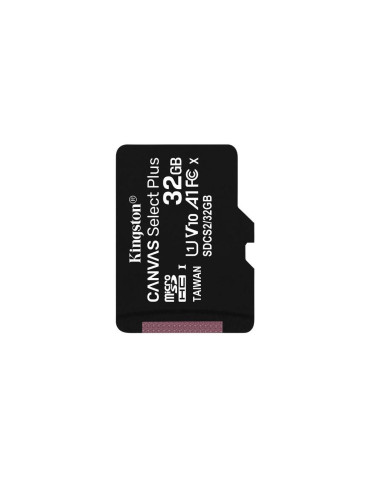 SD карта Kingston 32GB Canvas Select Plus, microSDHC, Class 10 UHS-I, Bulk - SDCS2/32GBCP