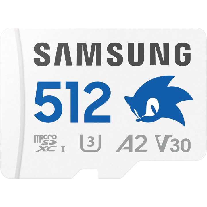 SD карта Samsung 512GB SONIC PRO PLUS, microSDXC, UHS-I, Адаптер - MB-MD512SA/LC1