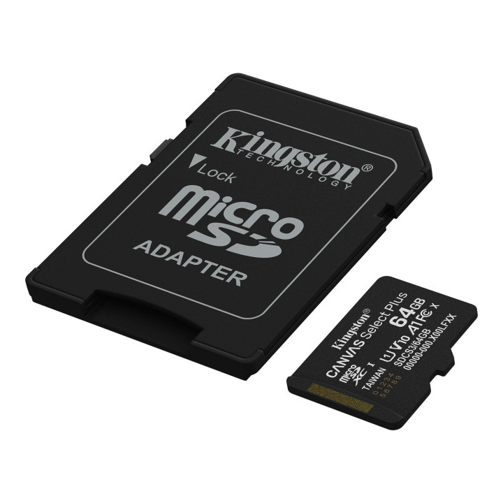 SD карта Kingston 64GB Canvas Select Plus, microSDXC - SDCS3/64GB