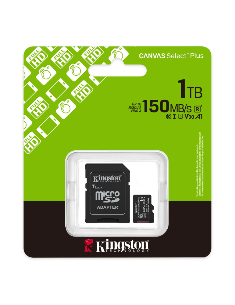 SD карта Kingston 1TB Canvas Select Plus, microSDXC - SDCS3/1TB