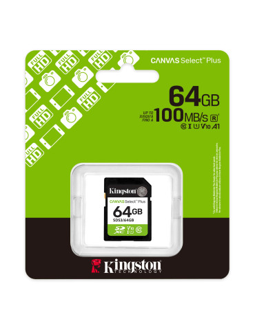 SD карта Kingston 64GB Canvas Select Plus SD 64GB - SDS3/64GB