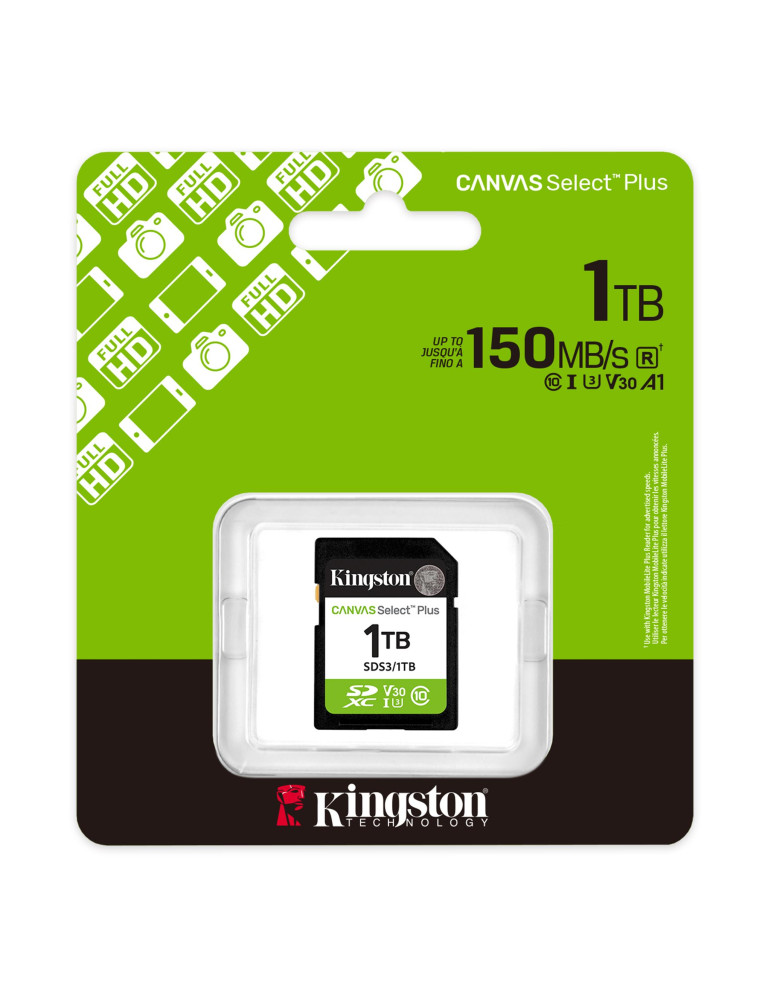 SD карта Kingston 1TB Canvas Select Plus SD 1TB - SDS3/1TB