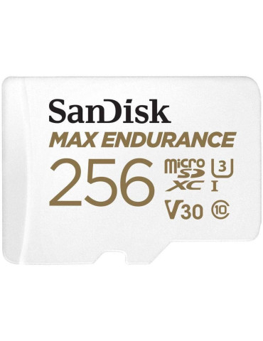 SD карта SANDISK 256GB MAX Endurance, SD Адаптер micro SDXC UHD, V30, Class 10 - SDSQQVR-256G-GN6IA