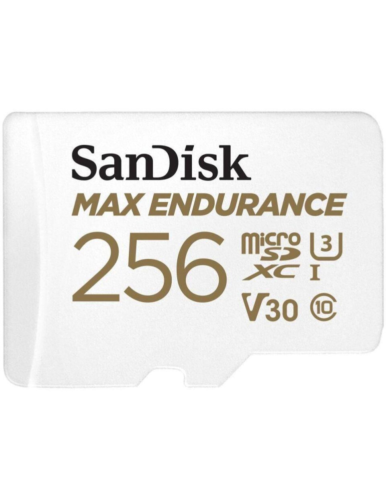 SD карта SANDISK 256GB MAX Endurance, SD Адаптер micro SDXC UHD, V30, Class 10 - SDSQQVR-256G-GN6IA