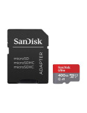 SD карта SanDisk 400GB Ultra microSDXC, SD Adapter, 98MB/s Class 10 UHS-I A1 - SDSQUAR-400G-GN6MA