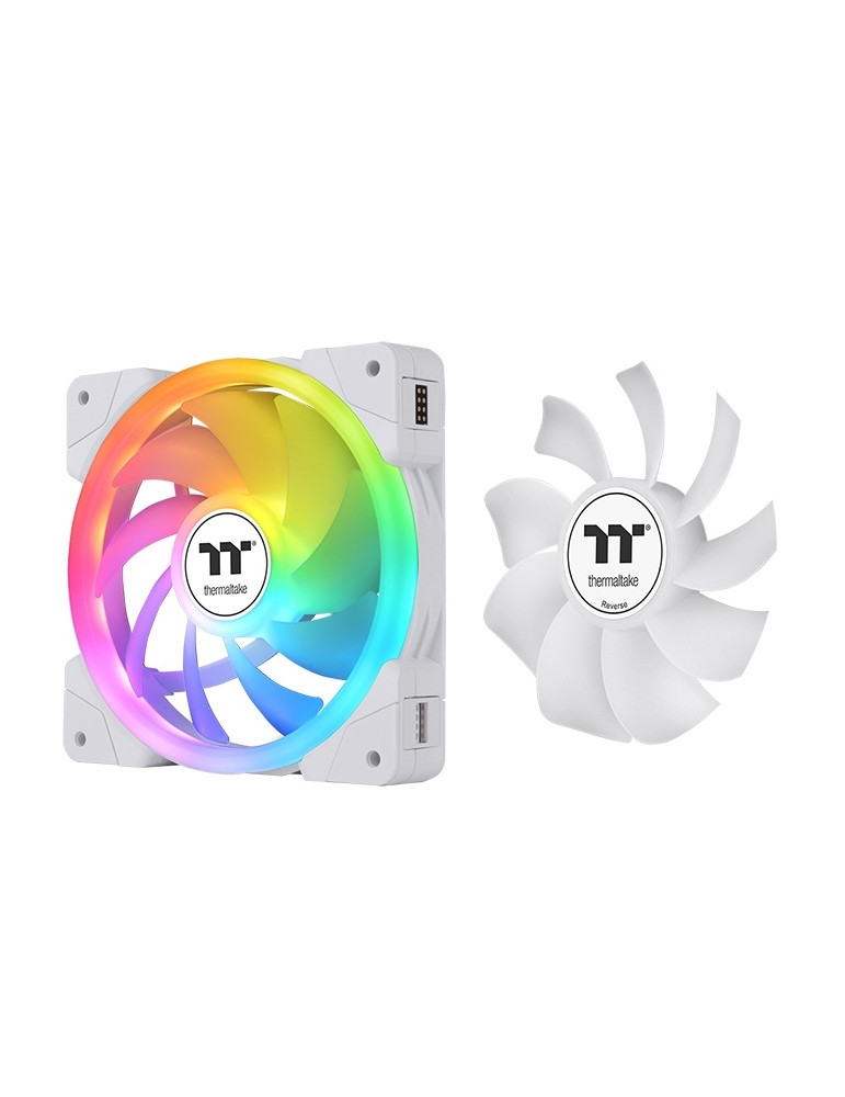 Комплект вентилатори Thermaltake SWAFAN EX14 ARGB PC Cooling Fan TT Premium Edition 3 Fan Pack White - CL-F170-PL14SW-A