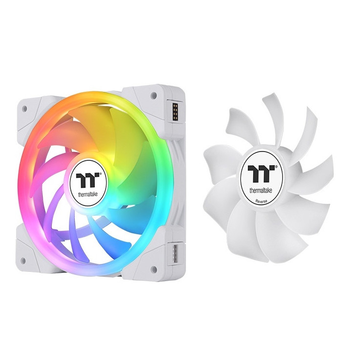 Комплект вентилатори Thermaltake SWAFAN EX14 ARGB PC Cooling Fan TT Premium Edition 3 Fan Pack White - CL-F170-PL14SW-A