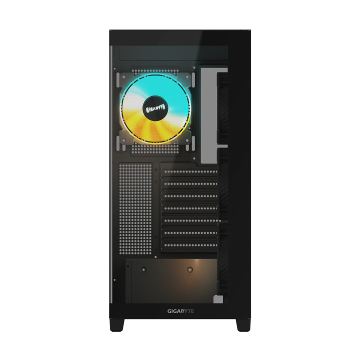 Кутия за компютър Gigabyte C500 PANORAMIC Stealth Black, Mid-Tower - GB-C500P ST