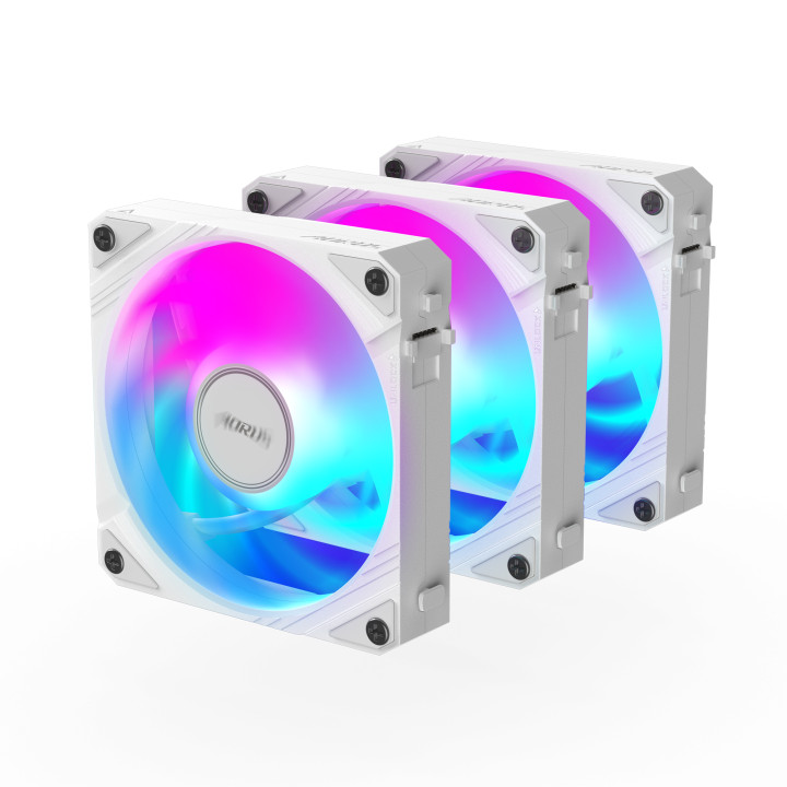 Комплект вентилатори Gigabyte AORUS EZ CHAIN 120 ICE 3-Pack ARGB - GP-ECFAN1203 ICE