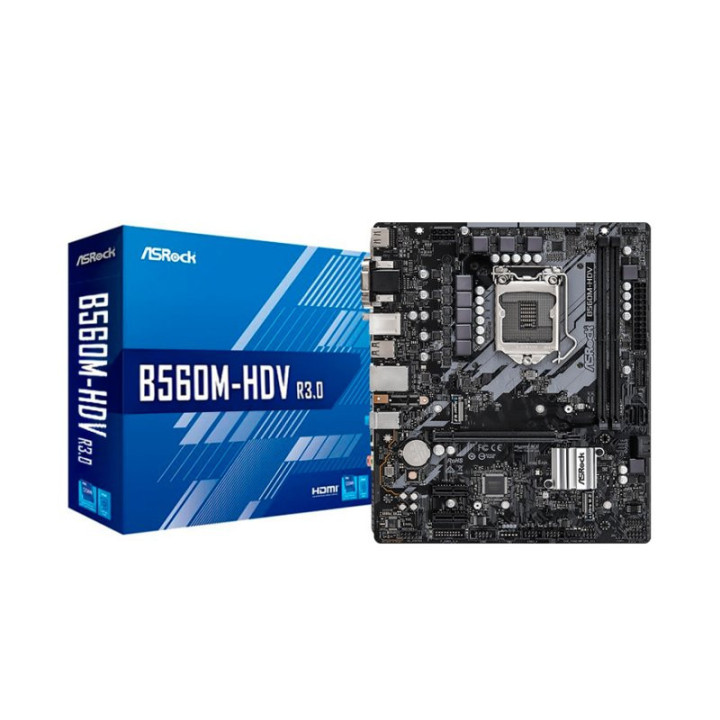 Дънна платка ASRock B560M-HDV R3.0, LGA1200, DDR4, mATX