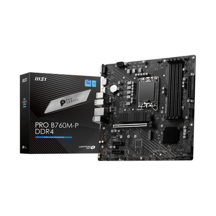 Дънна платка MSI PRO B760M-P, LGA1700 - 911-7E02-009