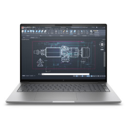 Лаптоп HP ZBook 8 G1i AI, Intel Core Ultra 7 265H, 16" WQUXGA 120Hz 500nits, 64GB RAM, 2TB SSD, NVIDIA RTX 500 Ada 4GB, Pike Silver, Win 11 Pro - A3ZU1ET