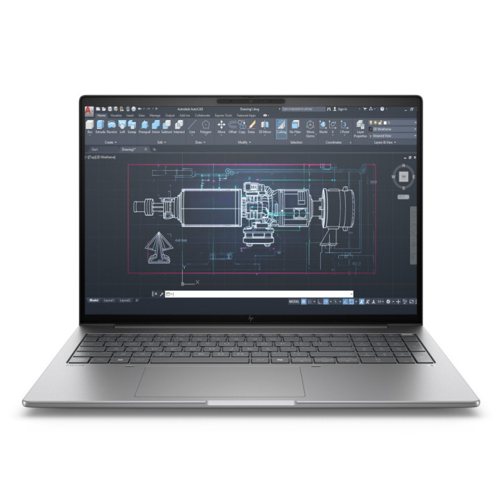 Лаптоп HP ZBook 8 G1i AI, Intel Core Ultra 7 265H, 16" WQUXGA 120Hz 500nits, 64GB RAM, 2TB SSD, NVIDIA RTX 500 Ada 4GB, Pike Silver, Win 11 Pro - A3ZU1ET