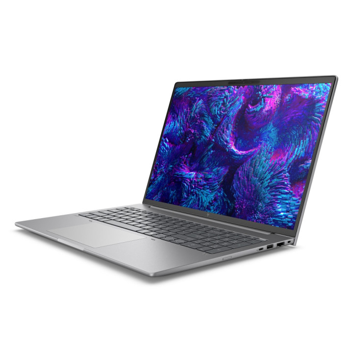 Лаптоп HP ZBook 8 G1i AI, Intel Core Ultra 7 265H, 16" WQUXGA 120Hz 500nits, 64GB RAM, 2TB SSD, NVIDIA RTX 500 Ada 4GB, Pike Silver, Win 11 Pro - A3ZU1ET