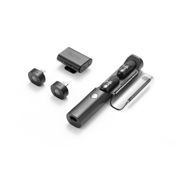 Безжична система микрофони All-in-One BOYA MAGIC 02 - Lightning   USB-C