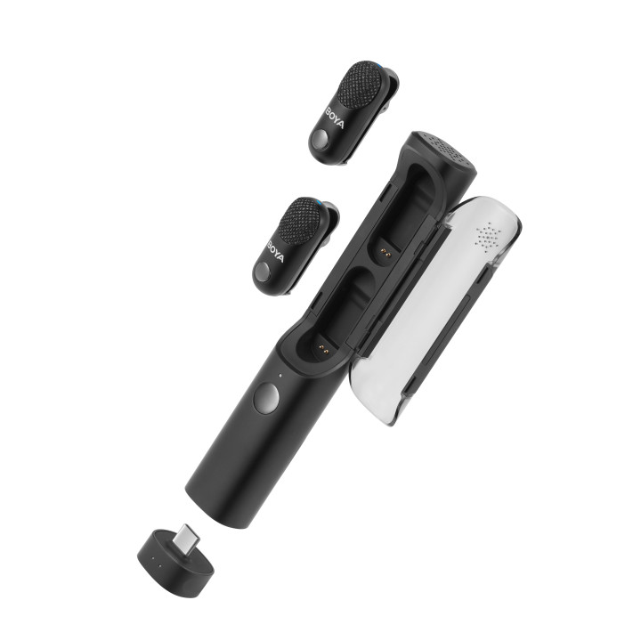 Безжична система микрофони All-in-One BOYA MAGIC 02 - Lightning   USB-C