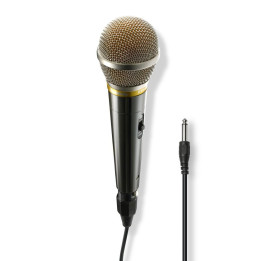 Микрофон HAMA Аудио микрофон "Vocal Pro", жак 6.35 mm, 3 m, On / Off бутон - HAMA-46006