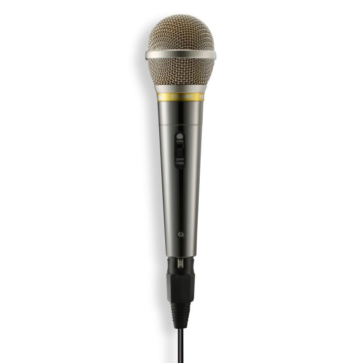 Микрофон HAMA Аудио микрофон "Vocal Pro", жак 6.35 mm, 3 m, On / Off бутон - HAMA-46006