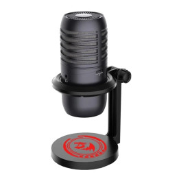 Микрофон Redragon Nebula GM211 с черно RGB осветление и стойка - черен