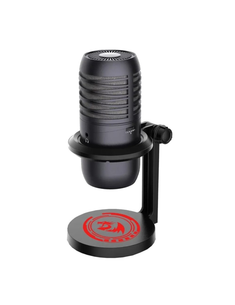 Микрофон Redragon Nebula GM211 с черно RGB осветление и стойка - черен