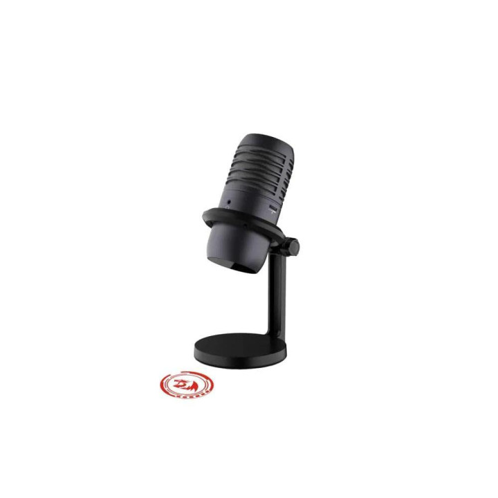 Микрофон Redragon Nebula GM211 с черно RGB осветление и стойка - черен