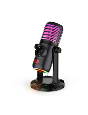 Геймърски кондензаторен микрофон Redragon Stellaris GM306 – RGB USB със стойка и многофункционални режими