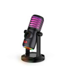 Геймърски кондензаторен микрофон Redragon Stellaris GM306 – RGB USB със стойка и многофункционални режими
