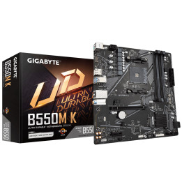 Дънна платка GIGABYTE B550M K, AM4, 4 x DDR4