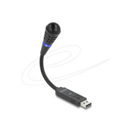 Микрофон с гъвкаво рамо Delock 66499, USB и Mute бутон -DELOCK-66499