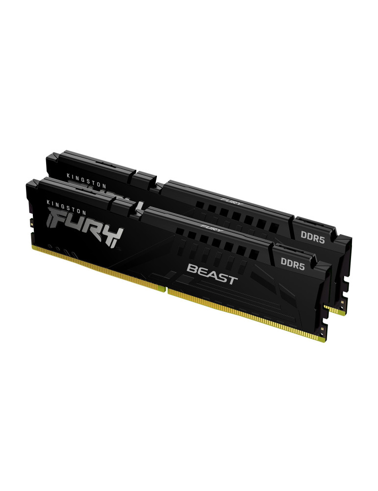 RAM памет Kingston FURY Beast Black 64GB(2x32GB) DDR5 6400MHz 32CL - KF564C32BBEK2-64