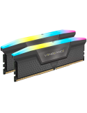 RAM памет Corsair 64GB(2x32GB) DDR5 6000MHz DIMM, Unbuffered, CL40-40-40-77, AMD EXPO, Vengeance RGB DDR5 Cool Grey Heatspreader, RGB LED, 1.35V - CMH64GX5M2B6000Z40